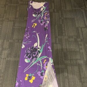 Tahari Purple Boho Maxi Dress size large